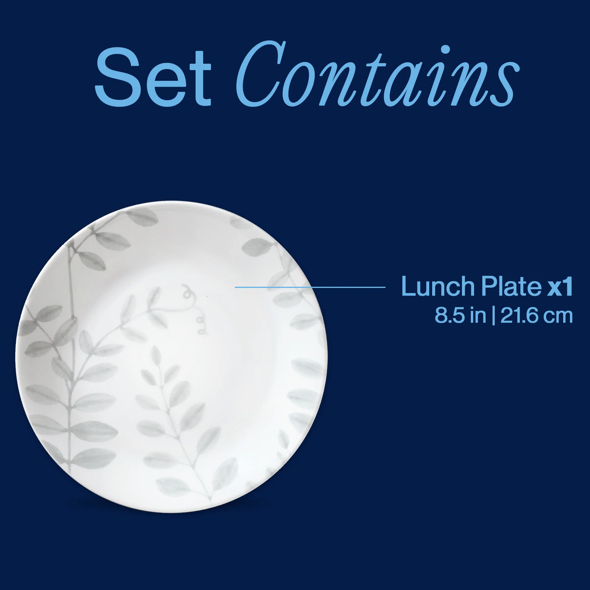 Corelle® Flowing Fern 8.5" Lunch Plate - Image 3