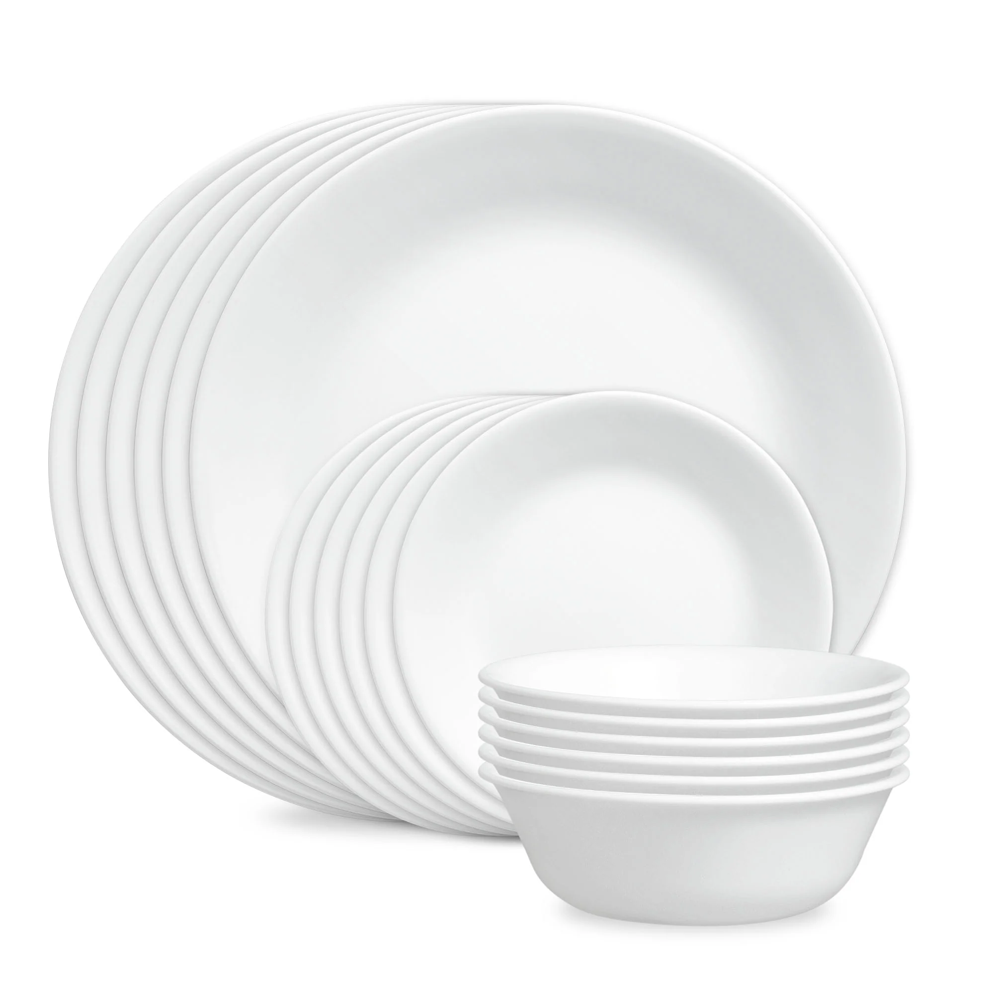 Corelle® Winter Frost White 18-piece Dinnerware Set, Service for 6