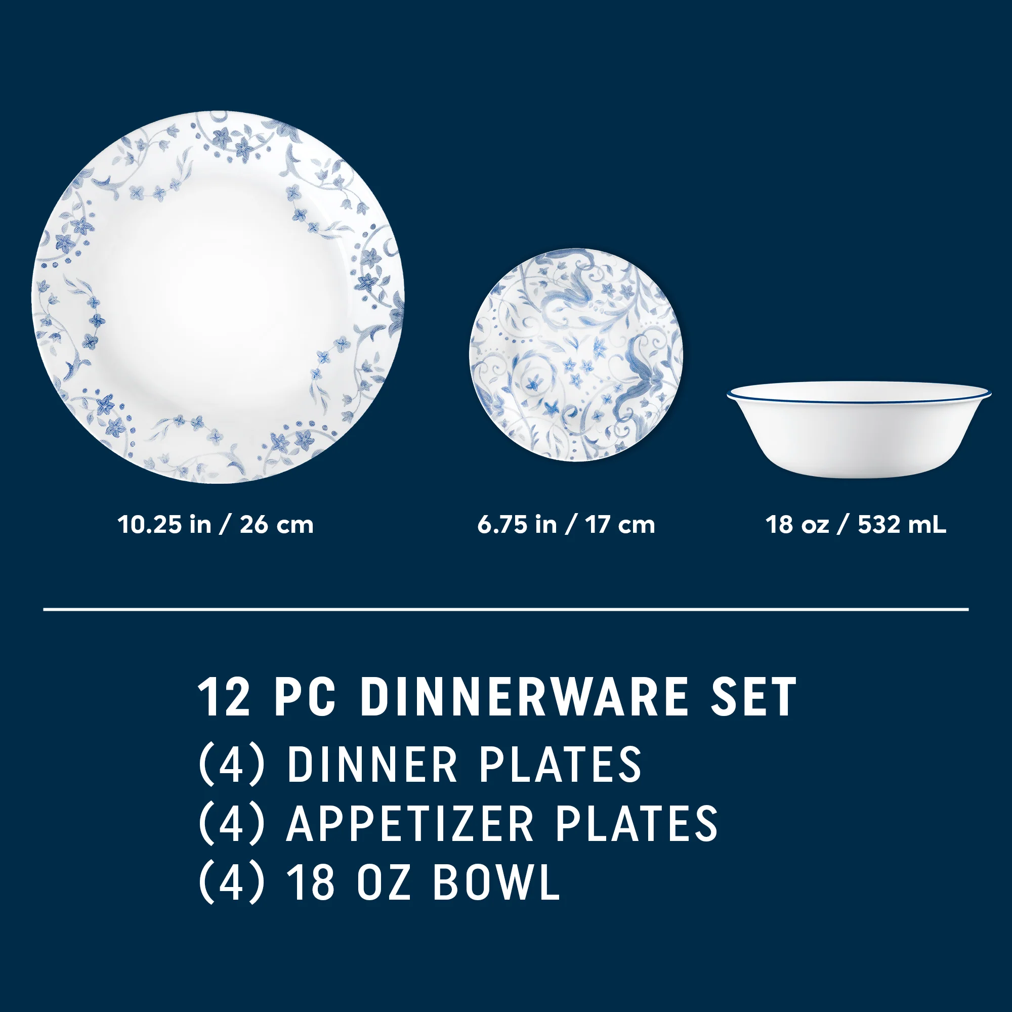 Corelle® Darlington 12-piece Dinnerware Set, Service for 4 - Image 6